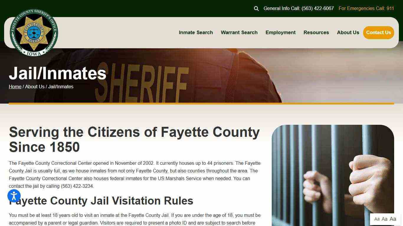 County Jail | Fayette County Sheriff's Office